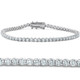 3 ct Diamond Tennis Bracelet 14k White Gold 7" Lab Grown