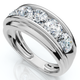 Men's 2Ct Diamond Accented Wedding Anniversary Ring 10k Gold Lab Grown