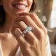 Certified 3.40Ct Round Cut Diamond Engagement Ring 14k Gold Lab Grown