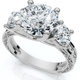 Certified 3.40Ct Round Cut Diamond Engagement Ring 14k Gold Lab Grown