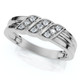 Men's Diamond Ring 14k Gold Wedding Ring 9-Stone Lab Grown