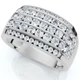 2Ct Men's Diamond Ring in 14k Gold Lab Grown