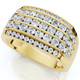 2Ct Men's Diamond Ring in 14k Gold Lab Grown