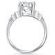 Certified 2.15Ct - 6.15Ct Emerald Cut Lab Grown Diamond Engagement 14k Gold Ring