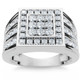 1Ct Men's Diamond Ring in 14k Gold Lab Grown