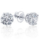 Screw Back 1 Ct T.W. Genuine Diamond Studs Available in 14k White or Yellow Gold