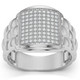 1/4Ct Pave Diamond Men's Wide Ring Lab Grown in White, Yellow, or Rose Gold 1/4Ct Pave Diamond Men's Wide Ring Lab Grown in White, Yellow, or Rose Gold