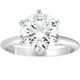 Certified 3 Ct Diamond Solitaire Platinum Engagement Ring Lab Grown