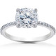 2 1/4 ct Lab Grown Diamond Sophia Engagement Ring 14k White Gold