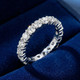 950 Platinum 2ct Diamond Eternity Wedding Ring Lab Grown Band