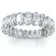 5 1/2CT Oval Diamond Eternity Ring White Yellow Rose Gold or Platinum Lab Grown