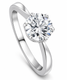 1 1/2Ct Solitaire Lab Grown Round Diamond Engagement Ring