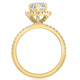 2 1/2Ct Pear Shape Diamond Lab Grown Engagement Ring White Yellow or Rose Gold