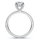 1 1/2Ct Oval Diamond Accents Engagement Ring White Yellow or Rose Gold Lab Grown