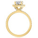2 1/2Ct Oval Diamond Halo Engagement Ring White, Yellow, or Rose Gold Lab Grown