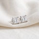 1 1/4Ct Princess Cut Diamond Studs in 14k White or Yellow Gold Lab Grown