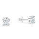 1 1/4Ct Princess Cut Diamond Studs in 14k White or Yellow Gold Lab Grown