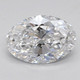0.76-Carat Oval Lab Grown Diamond