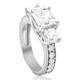 2 3/4CT Princess Cut Three Stone Vintage Diamond Engagement Ring Lab Grown 14k 2 3/4CT Princess Cut Three Stone Vintage Diamond Engagement Ring Lab Grown 14k