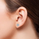 1/2Ct Diamond Earrings Women's Fashion Clover White or Yellow Gold Lab Grown