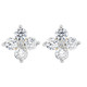 1/2 Ct T.W. Round Diamond Star Studs Women's Yellow Gold Earrings Lab Grown