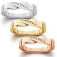 Mens Diamond High Polished Wedding Ring available in White Yellow or Rose Gold