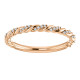 Custom Order Size 6.5 14k Rose Gold Lab Grown Diamonds