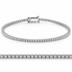 2ct TW Lab Grown Round Brilliant Cut Diamond Tennis Bracelet 14K White Gold 7"