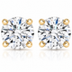 Certified 3Ct TW Diamond Studs 14k Gold Screw Backs Lab Grown