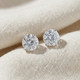 Certified 3Ct TW Diamond Studs 14k Gold Screw Backs Lab Grown