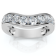 5/8Ct Diamond Curved Wedding Anniversary Band 14k Gold Lab Grown