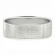 Men's Brushed Wedding Anniversary Band 14k Gold or Platinum
