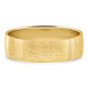 Men's Brushed Wedding Anniversary Band 14k Gold or Platinum
