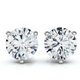 2Ct TW Round Diamond Studs 14k Gold Lab Grown