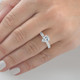 1 1/5Ct Oval Diamond Engagement Lab Grown in White, Yellow, or Rose Gold