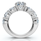 4 1/2 Ct T.W. Round Diamond Engagement Ring 14k White Gold Lab Grown