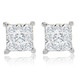 1/2Ct  Lab Grown Princess Cut Diamond Earrings