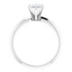 3Ct Pear Moissanite Solitaire Engagement Ring 14k White Yellow or Rose Gold