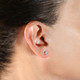 VVS 2 Ct 14k Yellow Gold Moissanite Screw Back Studs 6mm