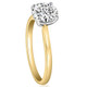 VS 1 1/2CT Moissanite 4Prong Solitaire Engagement Ring in White or Yellow Gold