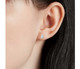 2 Ct Oval Moissanite Studs 14k White Gold Earrings
