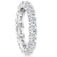 2 Ct Lab Created Moissanite Eternity Ring Womens Wedding Band 14k White Gold 2 Ct Lab Created Moissanite Eternity Ring Womens Wedding Band 14k White Gold