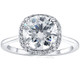 2 1/2 Ct Diamond & Moissanite Cushion Halo Engagement Ring 14k White Gold 2 1/2 Ct Diamond & Moissanite Cushion Halo Engagement Ring 14k White Gold