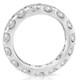 5 Ct Moissanite Eternity Ring in 10k White, Yellow, or Rose Gold (F-G,VVS2)