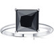 3Ct Black Moissanite Princess Cut Solitaire Engagement Ring 14k White Gold 3Ct Black Moissanite Princess Cut Solitaire Engagement Ring 14k White Gold