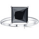 3Ct Black Moissanite Princess Cut Solitaire Engagement Ring 14k White Gold 3Ct Black Moissanite Princess Cut Solitaire Engagement Ring 14k White Gold