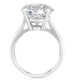 6 Ct Moissanite Solitaire Engagement Ring 10k White Gold (12mm stone)