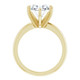 3 Ct Oval Moissanite Solitaire Engagement Ring 14k Yellow Gold