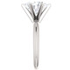 3 Ct Oval Moissanite Solitaire Engagement Ring 14k White Gold