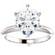 3 Ct Oval Moissanite Solitaire Engagement Ring 14k White Gold